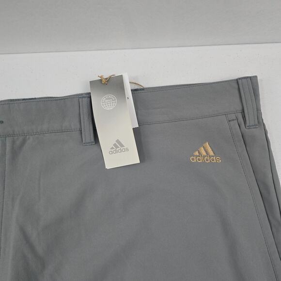 NWT Adidas golf shorts big and tall mens size 52 gray chino 5464 - Picture 2 of 12